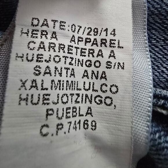 True Religion Nat Clr Crystal Pave Bootcut Horse Shoe  Flaps Back Pocket Size 29 - Picture 12 of 12